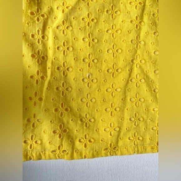 Endless Rose Yellow Cold Shoulder Eyelet Top - Picture 10 of 12